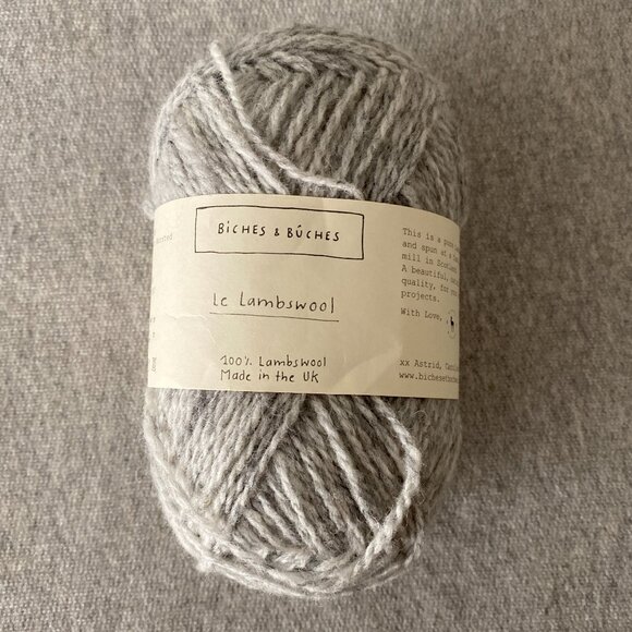NWT Biches & Buches Le Lambswool Colour Light Grey Lot of 1 - Picture 1 of 10